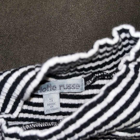 Striped cropped shirt - Picture 2 of 2